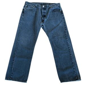 Levi's 501 Men’s Black Jeans Buttonfly Straight Leg 40 x 32